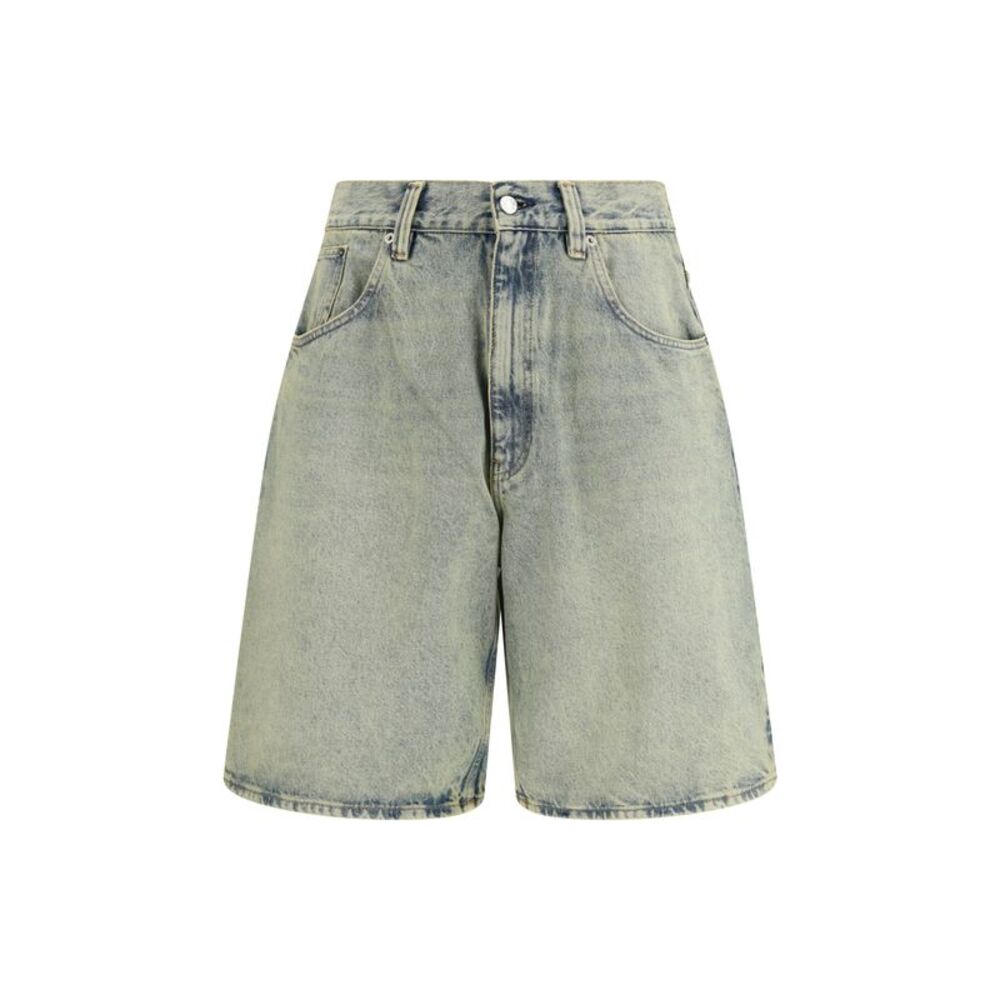 Sunflower Men Super Wide Denim Bermuda Shorts